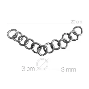 Barbela corrente simples GROSSA | INOX