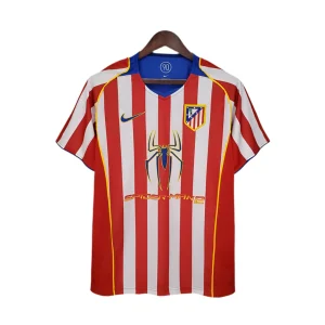 Camisola Atlético de Madrid Retrô 2004/2005 - Vermelha e Branca