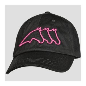 BONÉ EQUILINE PRETO COM LOGOTIPO ROSA