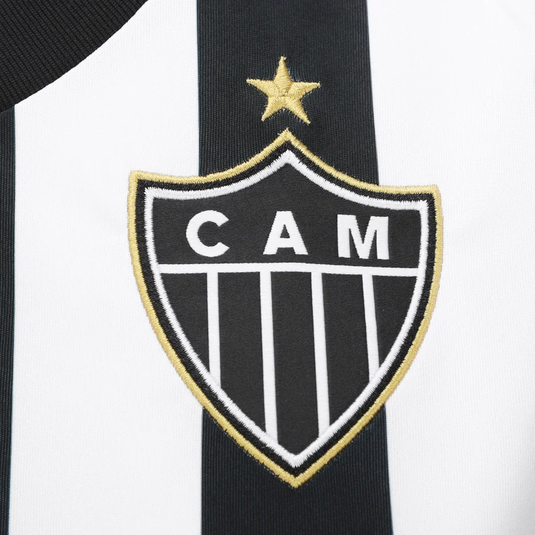 Camisola Atlético Mineiro I 25/26 - Preto e Branca - Image 3